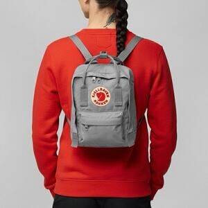 Fjallraven Fog Grey Kanken Mini Backpack Utility